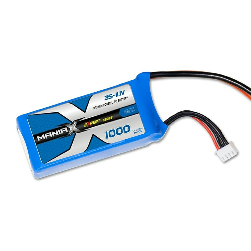 3S-11.1V 1000mAh 45C Lipo roj teeb