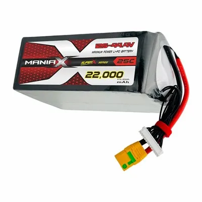 ManiaX Lipo 12S-44.4V 22,000mAh 25C (civ) Drone & UAV Battery